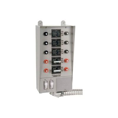 reliance loadside prewired generator transfer switch  circuits  volts  amps