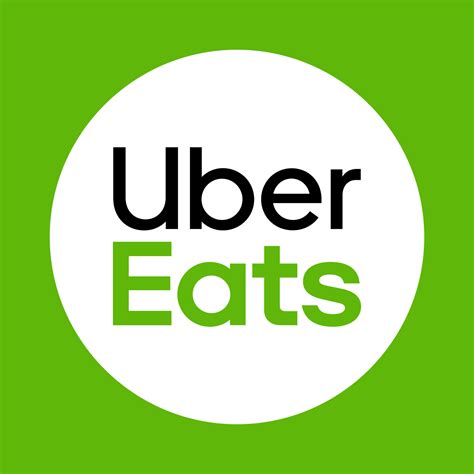 uber eats logo  green background editorial logo vector