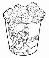 Kfc Chicken Fried Kentucky sketch template