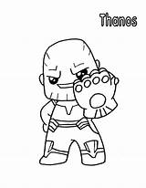Thanos Superheroes Deadpool Superhéroes Gauntlet Varios Dibujandoconvani sketch template