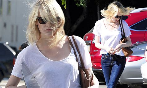 emma stone leaves hair salon with brand new do only to be met with
