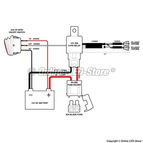 rocker switch  volt   switch wiring diagram