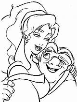 Quasimodo Esmeralda Dame Notre Lápiz Hunchback Princesas Caballeros Hugs sketch template