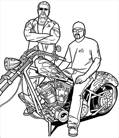 halloween coloring pages  motorcycle printable coloring sheet