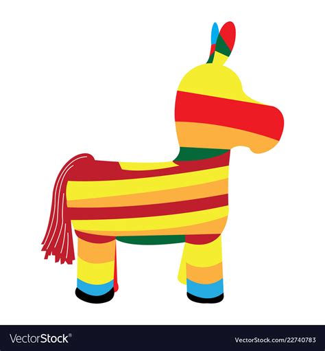 donkey pinata icon royalty  vector image vectorstock