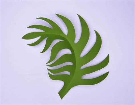 printable tropical leaf template printable templates