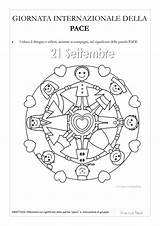 Pace Giornata Scuola Schede Primaria Sulla Didattiche Internazionale Coloring Mandalas sketch template