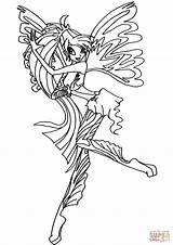 Sirenix Winx Kolorowanki Ausdrucken Ausmalbild Colorier Kolorowanka Supercoloring Druku Daphne Disegnare sketch template