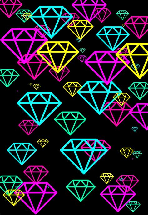 rainbow diamonds background