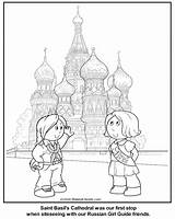 Coloring Girl Guide Russian Makingfriends Pages Russia Thinking sketch template