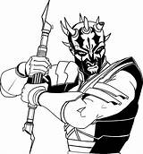 Wars Star Darth Maul Coloring Savage Pages Opress Clone Line Drawing Deviantart Getcolorings Sheets Drawings Color Clipartmag Getdrawings sketch template