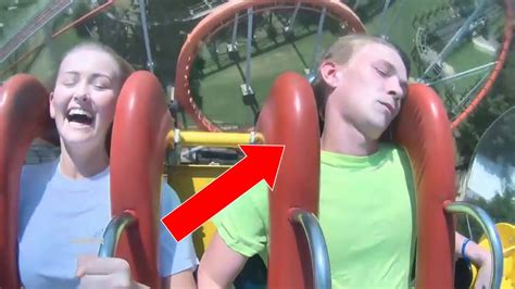 Slingshot Ride Funny Scared Pass Out Compilation Youtube