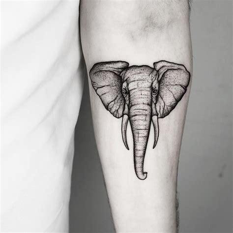 elephant tattoo by malwina8 elephant head tattoo geometric elephant