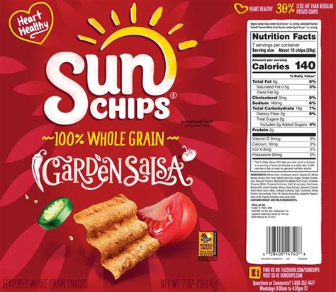sun chips nutrition label nutrition apps