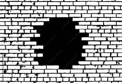 background black  white brick