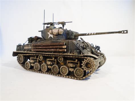 The Fury Tank Sherman Tank M4a3e8 Easy Eight Italeri 1 35 Scale Model