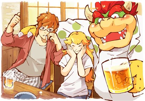 Link Princess Peach And Bowser The Legend Of Zelda And 1 More Drawn