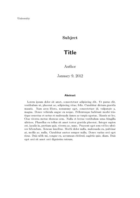 koma script   include abstract  titlepage tex latex