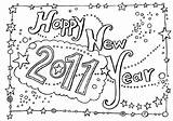 Coloring Year Happy Card sketch template