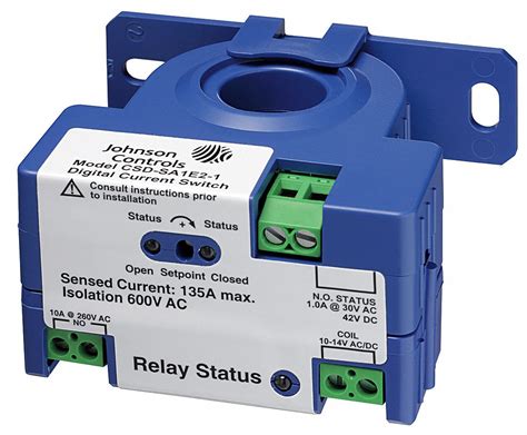 johnson controls current sensing relay  acdc input  control voltage    ac