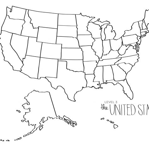 printable usa map