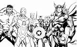Coloring Pages Printable Marvel Superhero Avengers Getdrawings sketch template