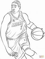 Wade Coloring Dwyane Lillard Damian Westbrook Spurs Kawhi Leonard sketch template