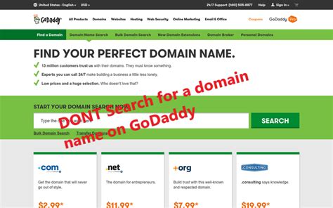 godaddy  network solutions buy searched domains
