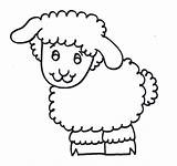 Coloring Sheep Lamb Cute Pages Baby Sheet Animal Sheeps Printable Angels Little sketch template