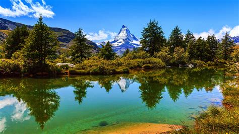 achtergronden bureaublad alpen zwitserland zermatt berg
