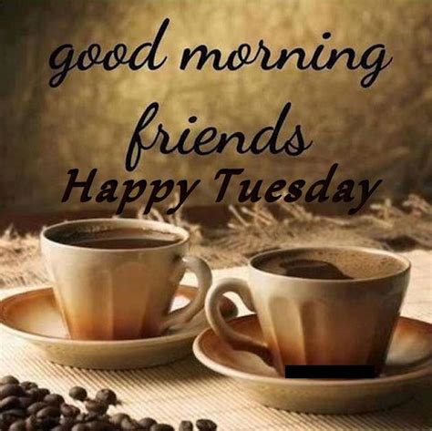 Good Morning Friends Happy Tuesday Coffee Quote Pictures