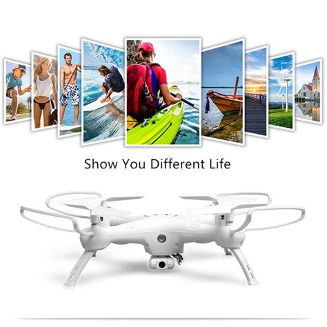 generic attop  wifi fpv  camera voice control altitude tenir quadcopter drone blanc