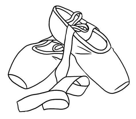 top  printable ballet shoes coloring pages