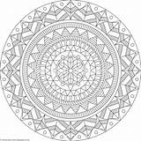 Coloring Pages Tribal Mandala Getcoloringpages Pattern Getcolorings Embroidery Getdrawings Color sketch template