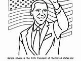 Obama Barack Coloring Pages Getdrawings Getcolorings sketch template