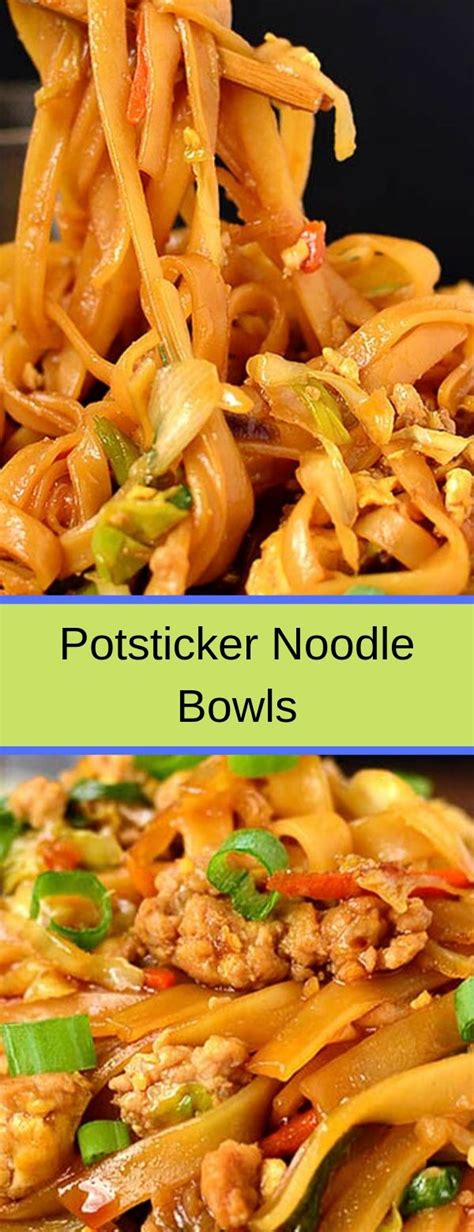 potsticker noodle bowls dinner noodles easy recipes