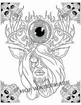 Coloring Pages Creepy Adults Scary Color Sugar Printable Getcolorings Relax Print Colorings sketch template