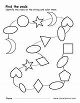 Oval Shapes Worksheet Worksheets Cleverlearner Preschools sketch template