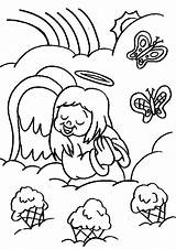 Coloring Angel Pages Baby Singing Kids Angels Clipart Sheets Getcolorings Library Clip Illustration Color Getdrawings sketch template