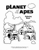 Apes Coloring Pota sketch template