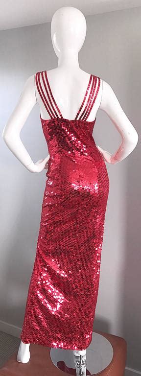 della roufogali vintage sexy 1990s red sequin dress jessica rabbit