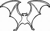 Bat Coloring Pages Line Wings Drawing Kids Template Printable Clip Templates Animal Bestcoloringpagesforkids sketch template