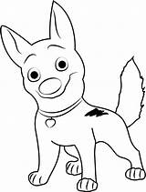 Bolt Coloring Pages Happy Dog Smiling Disney Rule Printable Cartoon Color Categories Print Getcolorings Coloringpages101 Template sketch template