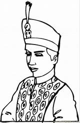 Indonesia Royal Family King Coloring Printable Pages Color Online Peoples sketch template