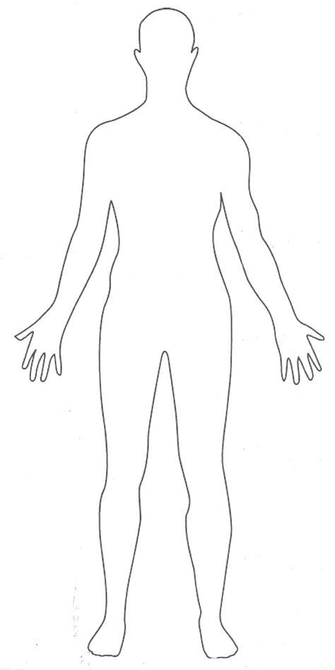 human body outline clipart male   cliparts  images