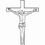 Crucifixion Jesus sketch template
