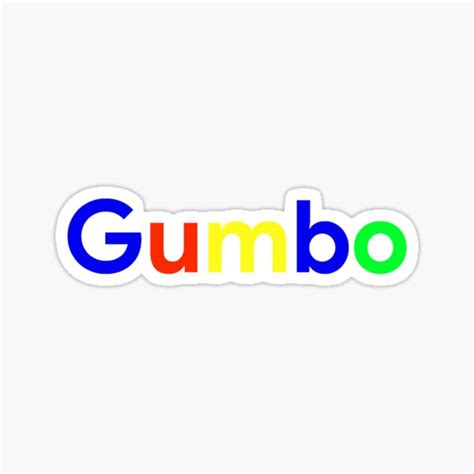 gumbo stickers redbubble