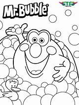 Bubbles Coloring Mr Bubble sketch template