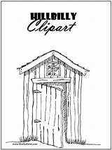 Hillbilly Shacks Outhouse Wikiclipart Webstockreview sketch template