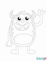 Colouring Monsters Couloring Faithfullyfree sketch template